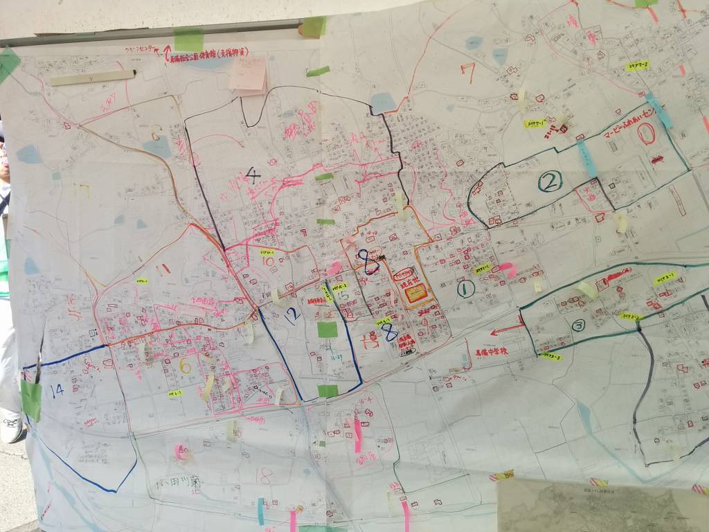 箭田サテライトで場所の確認のために使っていた地図