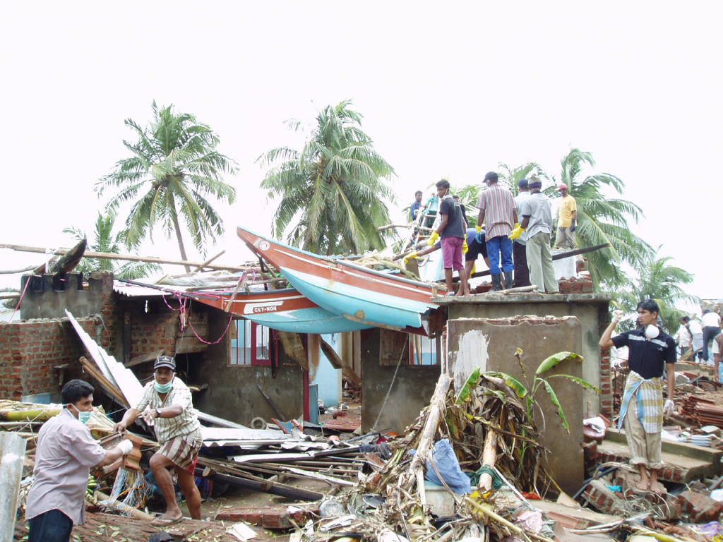 スリランカの津波被災地（20204年12月）