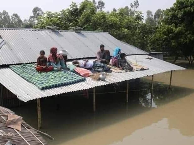 大雨により浸水の状況が悪化した地域の住民